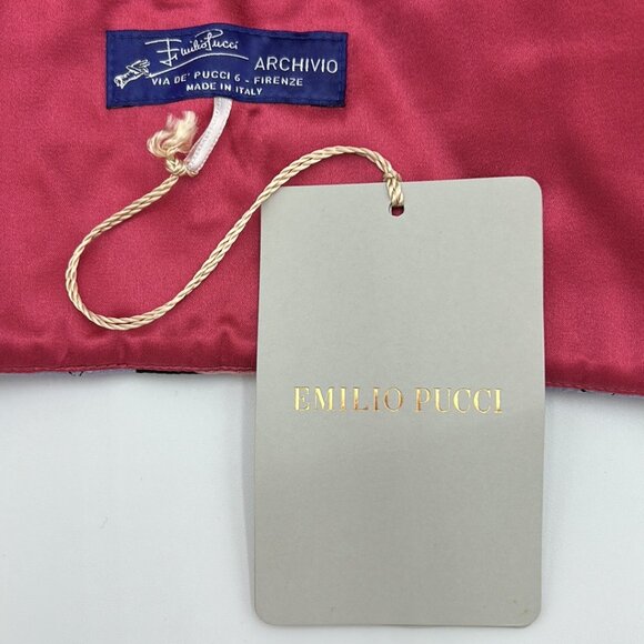 EMILIO PUCCI F/W 2018 Archivio Multicolor Printed Satin Quilted Crop Bralette - Picture 11 of 14